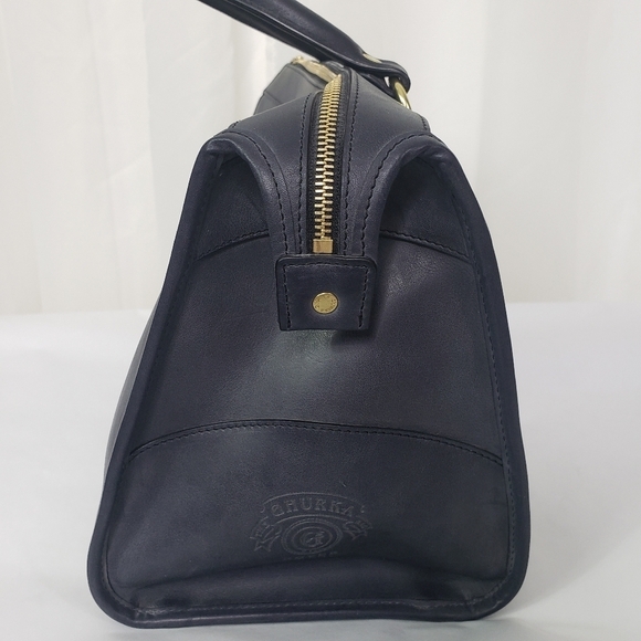 Ghurka Rover No. 66 handbag blue Navy Leather - Picture 7 of 13